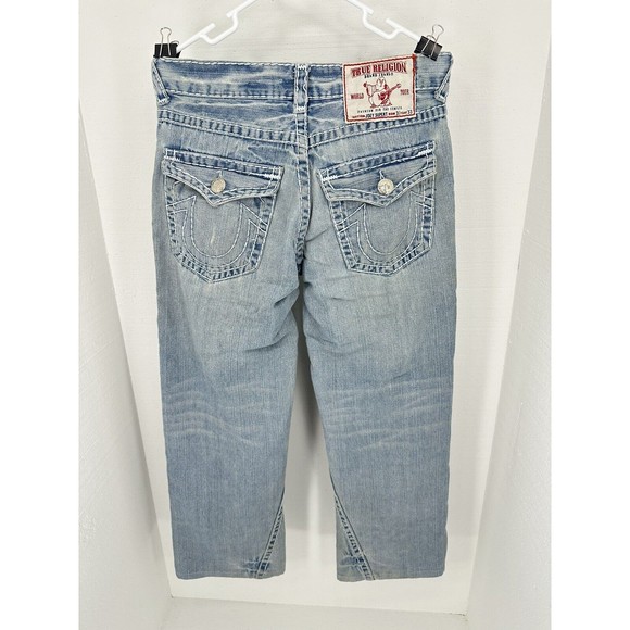 True Religion embellished jean pants, Row 30 seat 33.Check measurements in photo - Picture 7 of 13
